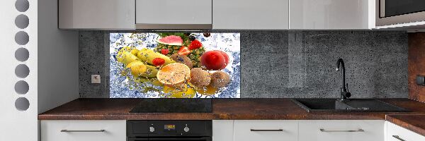 Achterwand keuken Fruit en water