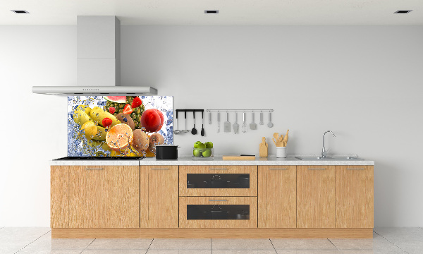Achterwand keuken Fruit en water