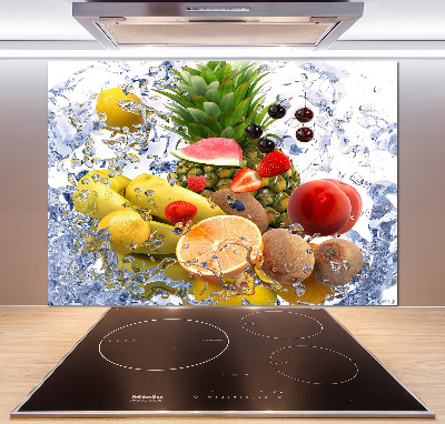 Achterwand keuken Fruit en water