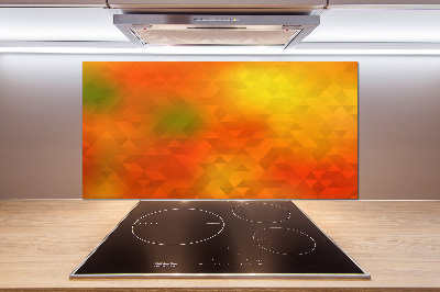 Spatplaat keuken Abstracte driehoeken