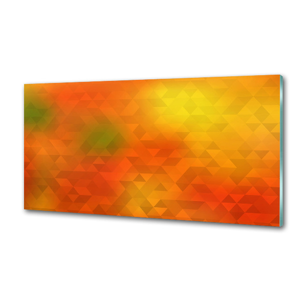 Spatplaat keuken Abstracte driehoeken