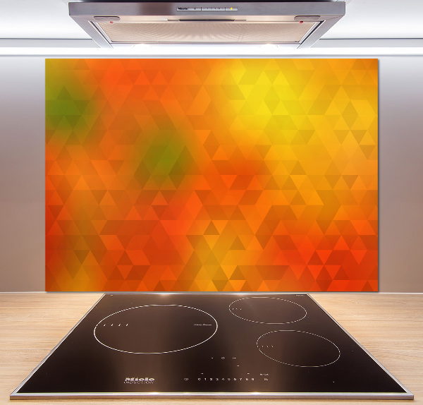 Spatplaat keuken Abstracte driehoeken