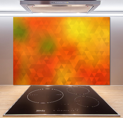 Spatplaat keuken Abstracte driehoeken