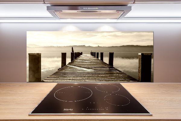 Achterwand keuken Houten steiger