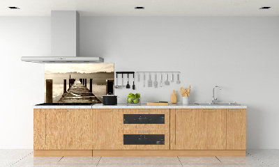 Achterwand keuken Houten steiger