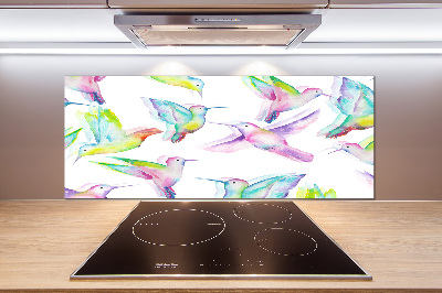 Spatplaat keuken Kolibries