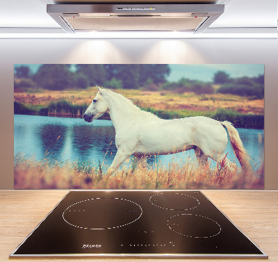 Keuken achterwand Wit Paardenmeer