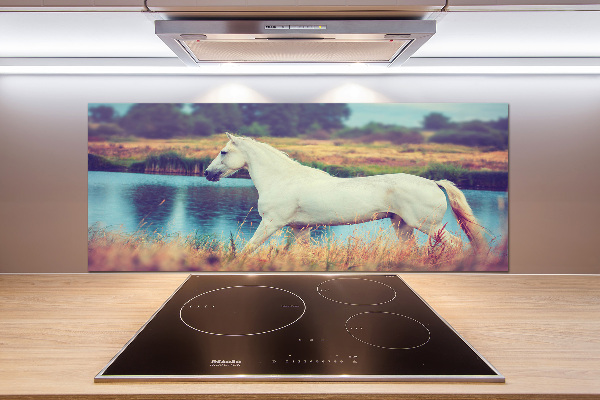 Keuken achterwand Wit Paardenmeer