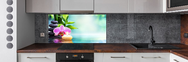 Keuken achterwand Bamboe-orchidee