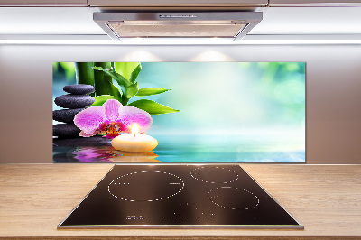 Keuken achterwand Bamboe-orchidee