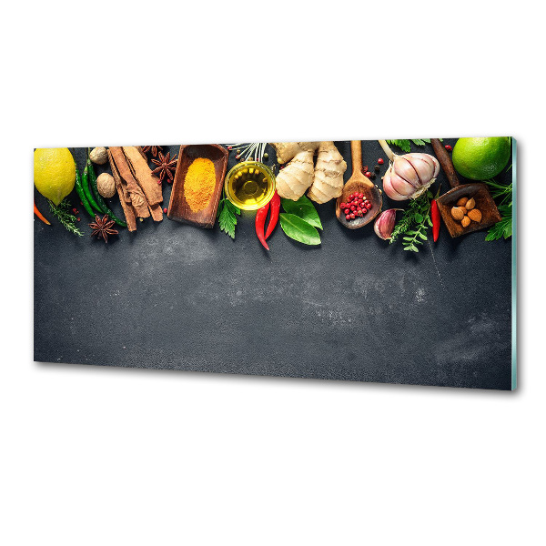 Keuken achterwand Kruiden en specerijen