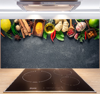 Keuken achterwand Kruiden en specerijen