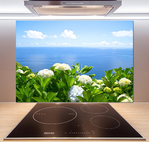 Keuken achterwand Bloemen aan zee