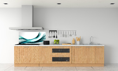 Spatscherm keuken Abstracte golven