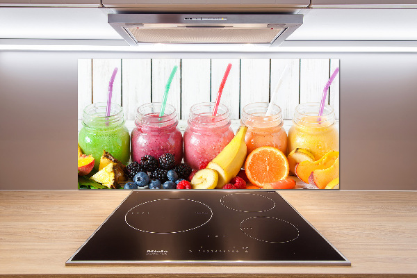 Glazen achterwand keuken Fruitcocktails