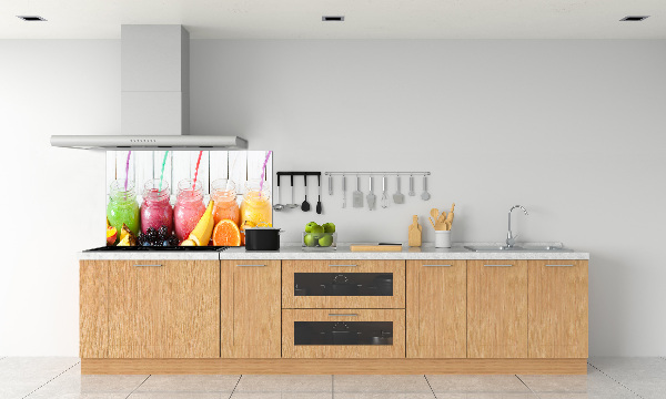 Glazen achterwand keuken Fruitcocktails
