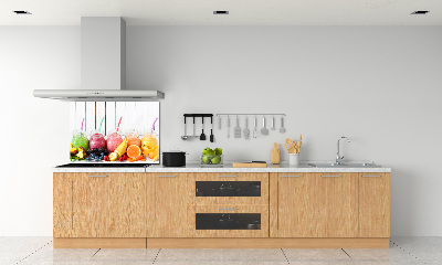Glazen achterwand keuken Fruitcocktails