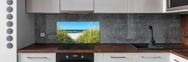 Achterwand keuken duinen aan zee