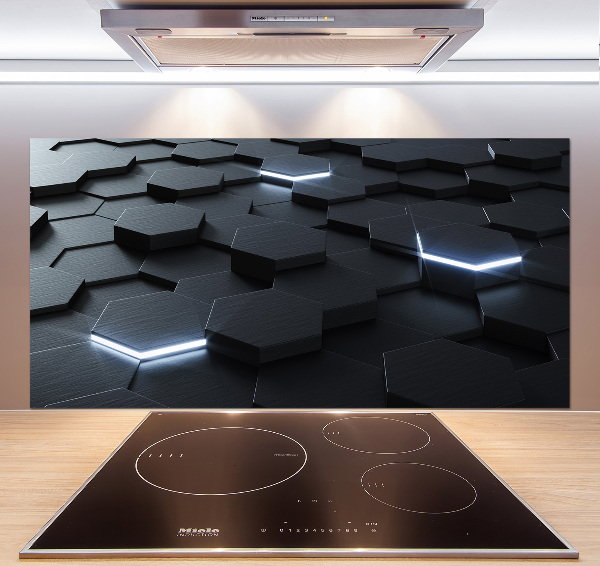 Glazen achterwand keuken Abstractie