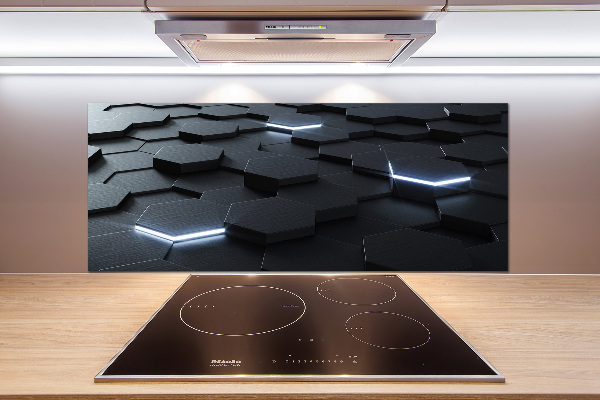 Glazen achterwand keuken Abstractie