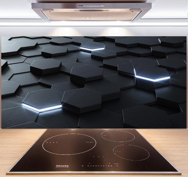 Glazen achterwand keuken Abstractie