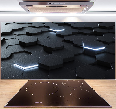 Glazen achterwand keuken Abstractie