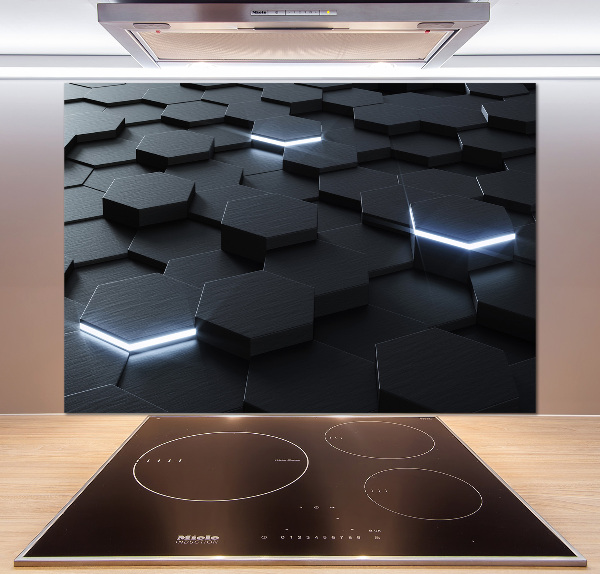 Glazen achterwand keuken Abstractie