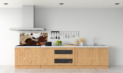 Spatscherm keuken Koffie met melk