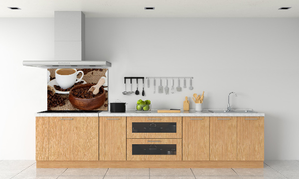 Spatscherm keuken Koffie met melk