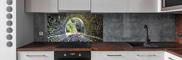 Spatscherm keuken Spoorwegtunnel
