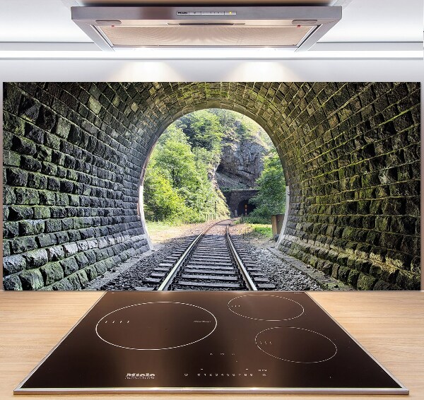 Spatscherm keuken Spoorwegtunnel