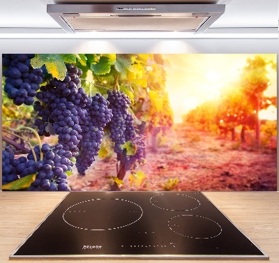 Achterwand keuken Wijnranken