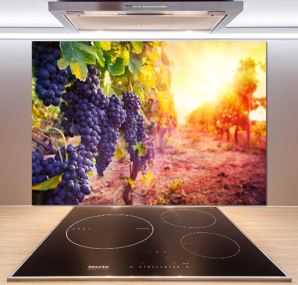 Achterwand keuken Wijnranken