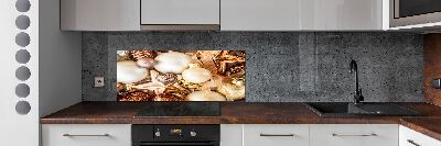 Glazen achterwand keuken Kerstballen