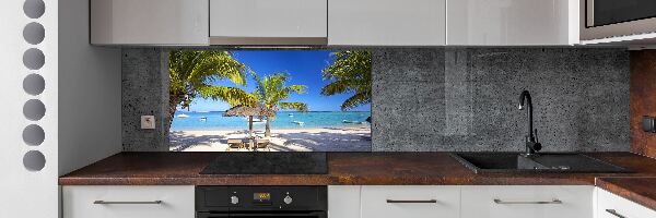Spatscherm keuken Mauritius Strand