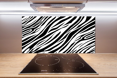 Spatplaat keuken Zebra-achtergrond