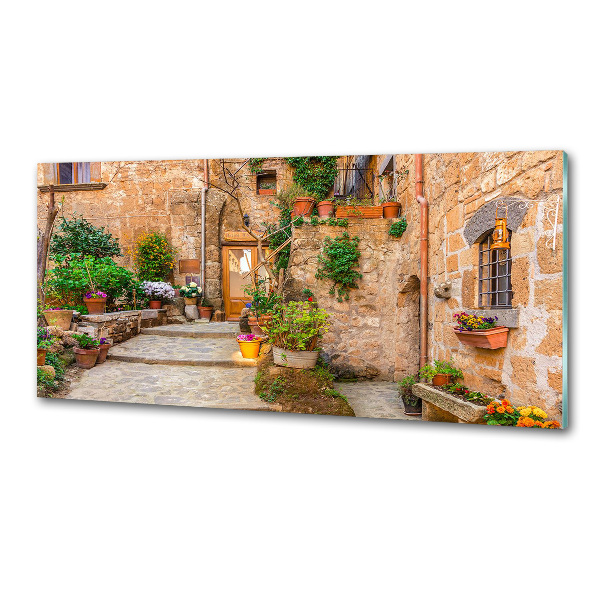 Achterwand keuken Een charmante straat