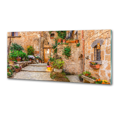 Achterwand keuken Een charmante straat