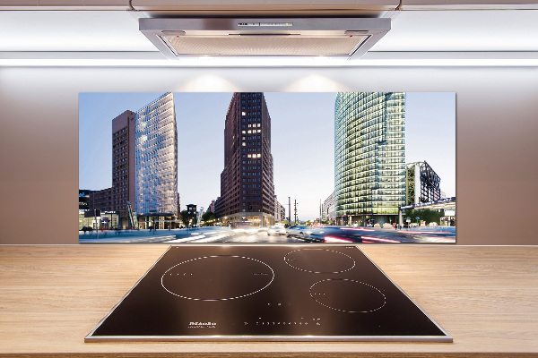 Spatscherm keuken Wolkenkrabbers