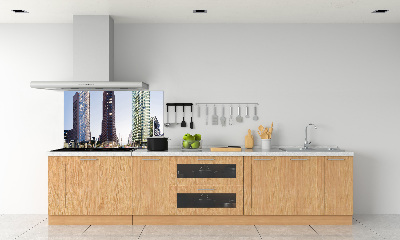 Spatscherm keuken Wolkenkrabbers