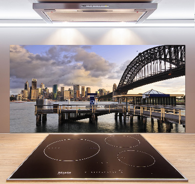 Glazen achterwand keuken Sydney Bridge