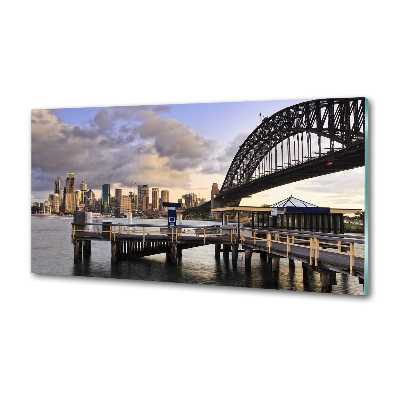 Glazen achterwand keuken Sydney Bridge