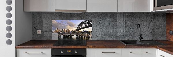 Glazen achterwand keuken Sydney Bridge