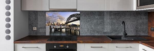 Glazen achterwand keuken Sydney Bridge
