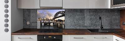 Glazen achterwand keuken Sydney Bridge