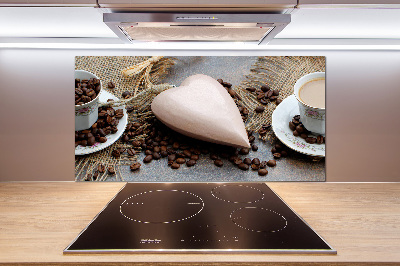 Spatscherm keuken Koffie met melk