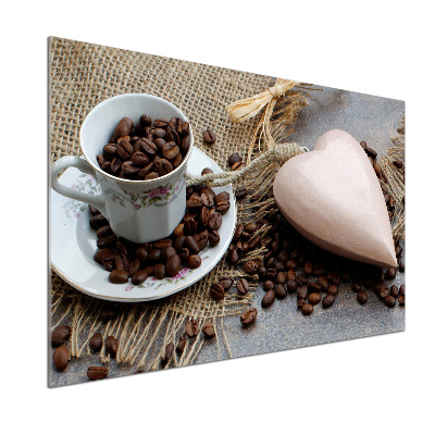 Spatscherm keuken Koffie met melk