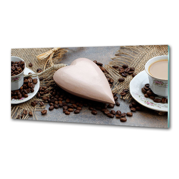 Spatscherm keuken Koffie met melk