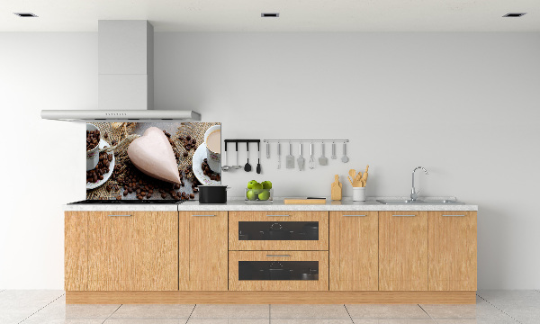 Spatscherm keuken Koffie met melk