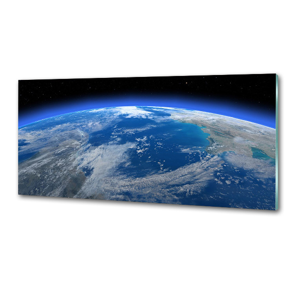Glazen achterwand keuken Planeet Aarde
